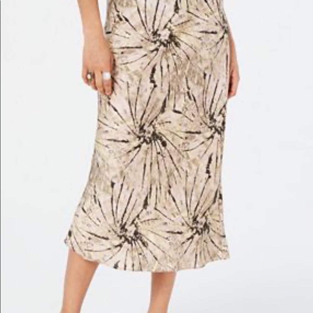 Free People || Normani Bias -Printed Skirt
